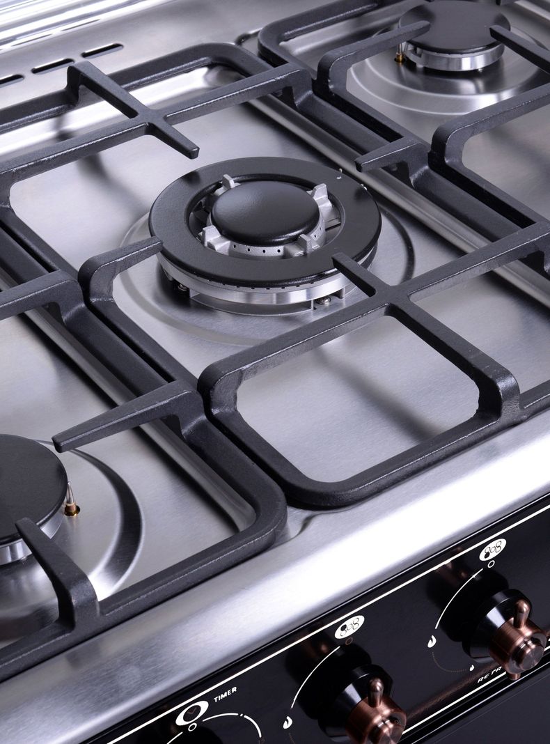 Cocina a Gas 5 Quemadores CH-8850RD Retro Design-2