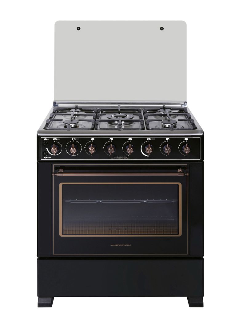 Cocina a Gas 5 Quemadores CH-8850RD Retro Design-0