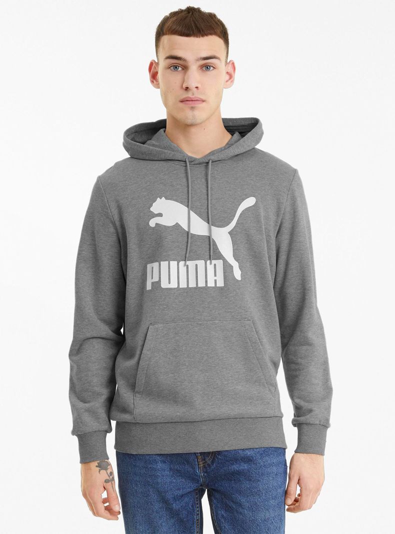 Polerón Classics Logo Hoodie Tr Gris-0