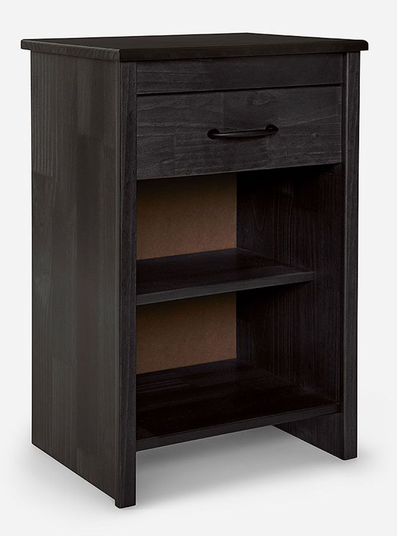 Cama Europea Tempo 2 Plazas Base Dividida + Respaldo + Veladores Maurice Gris-2