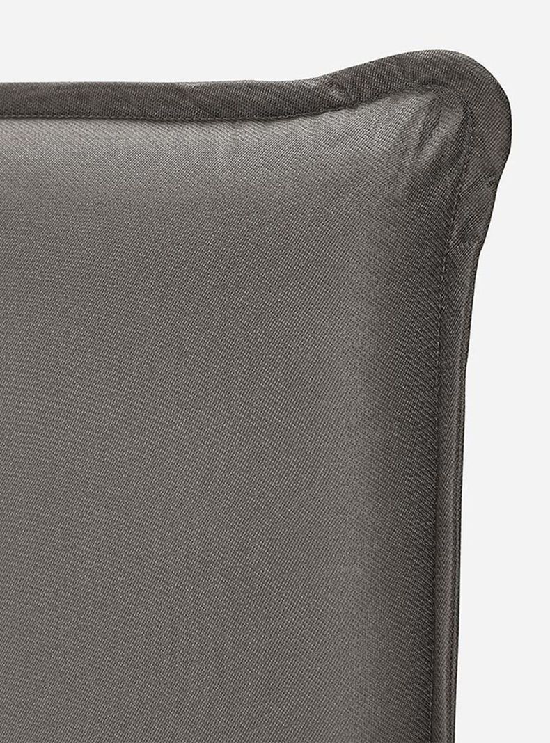 Cama Europea Tempo 2 Plazas Base Dividida + Respaldo + Veladores Maurice Gris-4