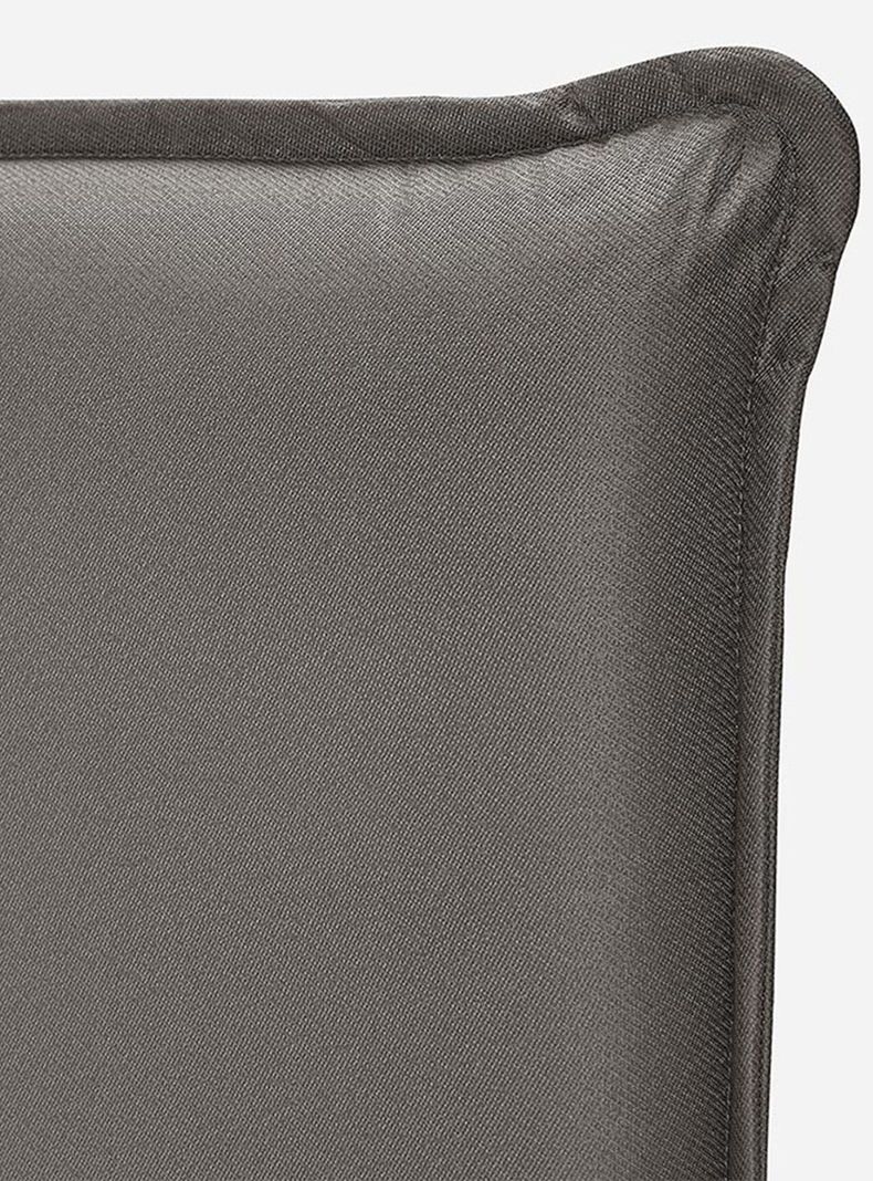 Cama Europea Tempo 2 Plazas Base Dividida + Respaldo Maurice Gris-4