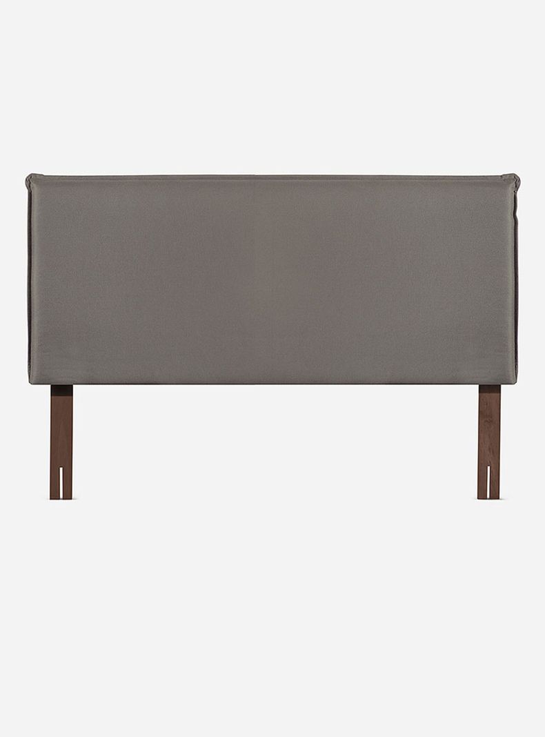 Cama Europea Tempo King + Respaldo Maurice Gris-2