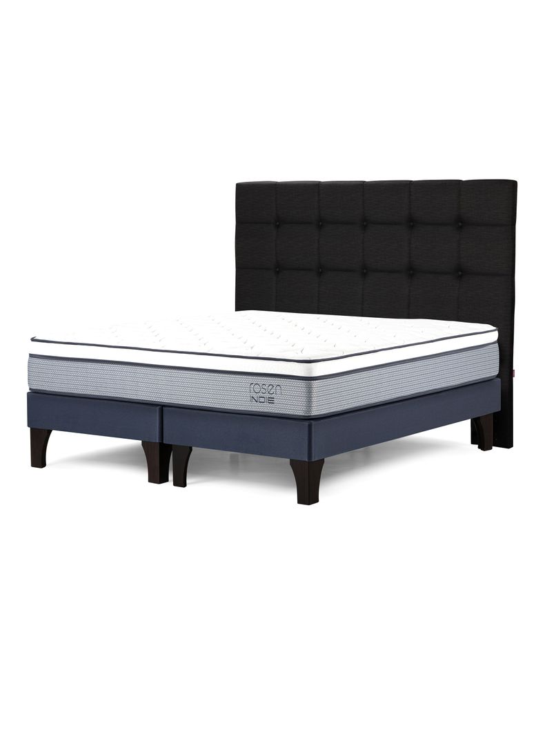 Cama Europea Indie King + Respaldo Issey G-0