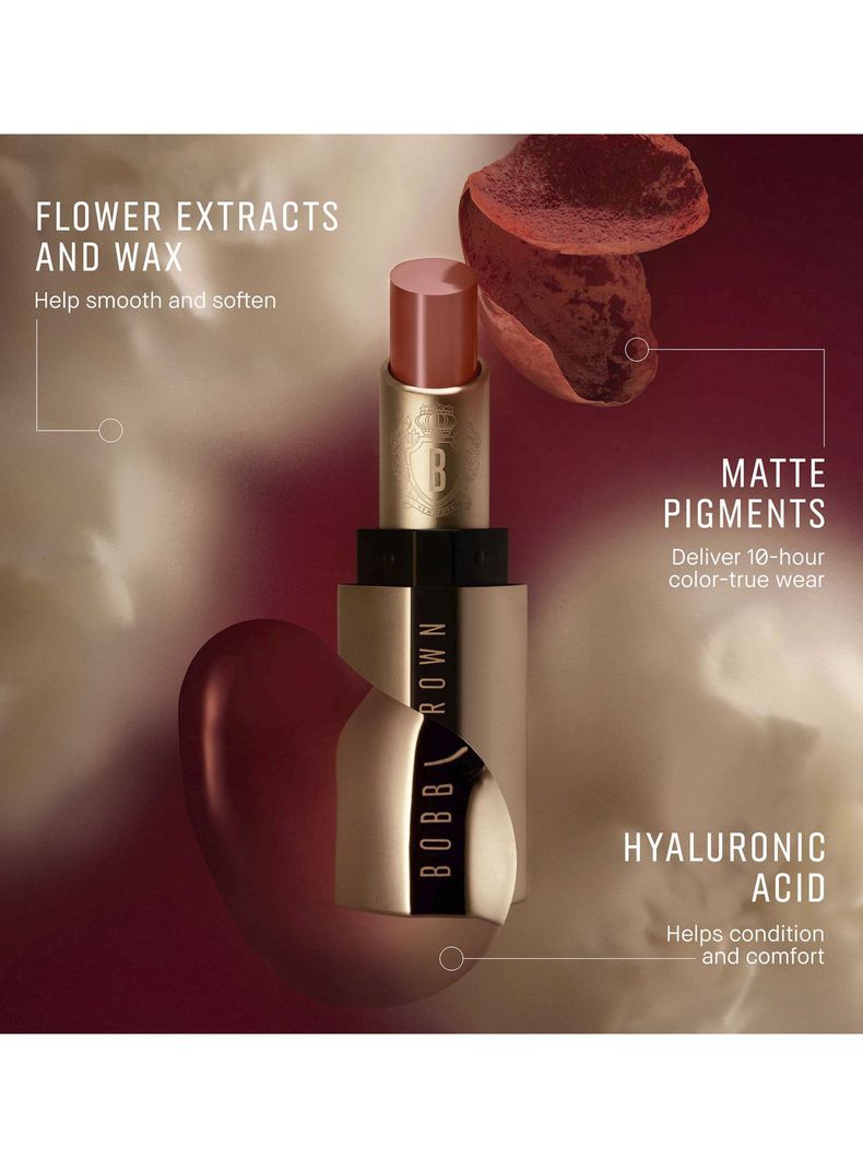 Labial Bobbi Brown Luxe Matte Lipstick Boss Pink 3.5g-4