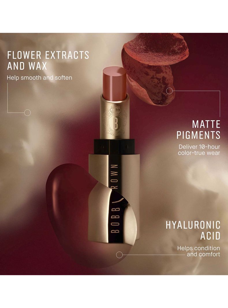 Labial Bobbi Brown Luxe Matte Lipstick Power Play 3.5g-4