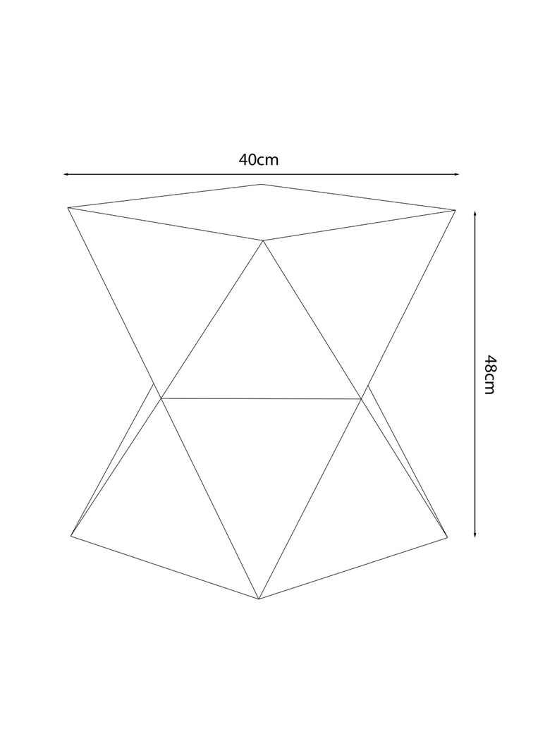 Mesa Lateral Escultural 40x40 cm-1
