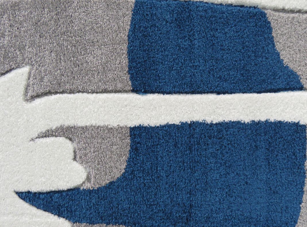 Alfombra Carved Florida 170 x 230 cm Gris-1