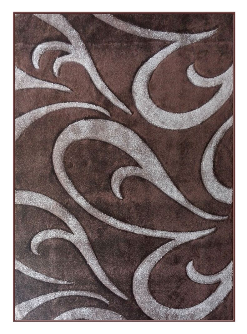 Alfombra Frize Carved 170 x 230 cm Café Idetex-0