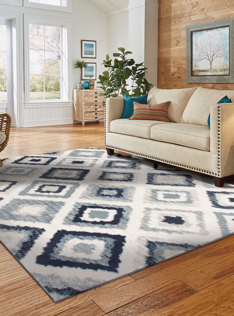 Alfombra Heatset Retro 200 x 285 cm Navy-3