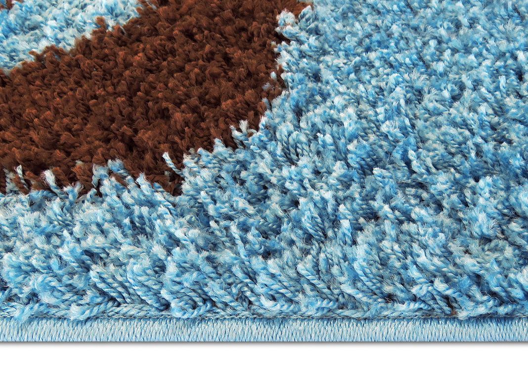 Alfombra Shaggy D1 150 x 200 cm Turquesa-1