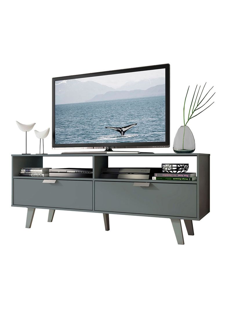 Rack Tv 55" Oslo 2 Puertas Gris