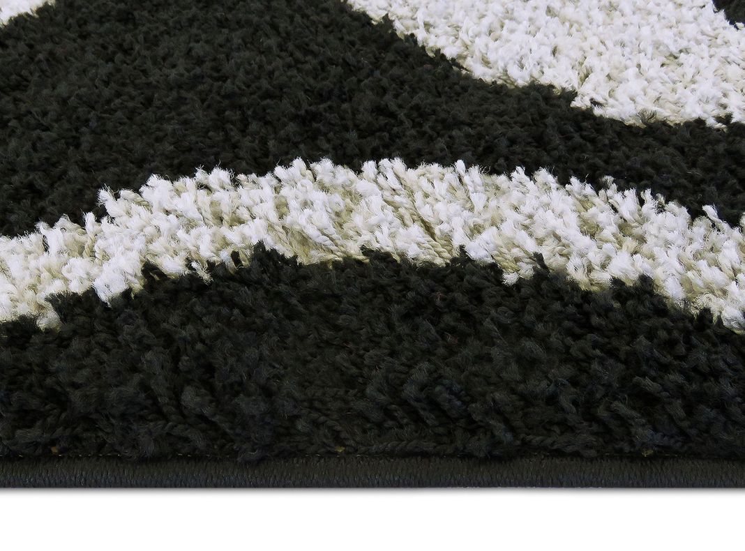 Alfombra Shaggy D5 150 x 200 cm Negro-1