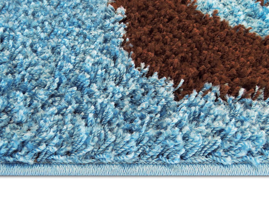 Alfombra Shaggy D5 150 x 200 cm Turquesa-1