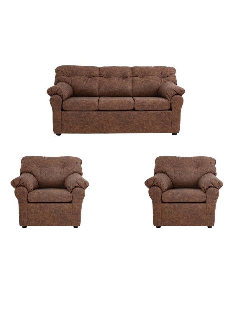 Juego Living 311 Cuero Auris Cafe