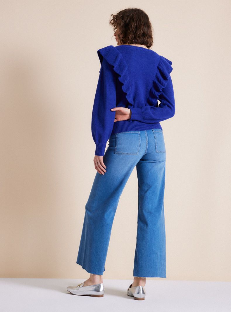 Sweater Vuelos Frontales Con Lana-5