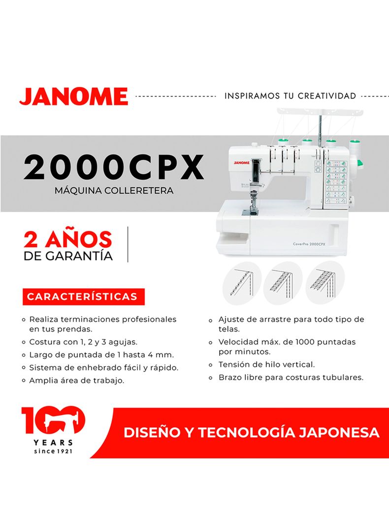 Set Máquinas de Coser 2000CPX + 8002D-5