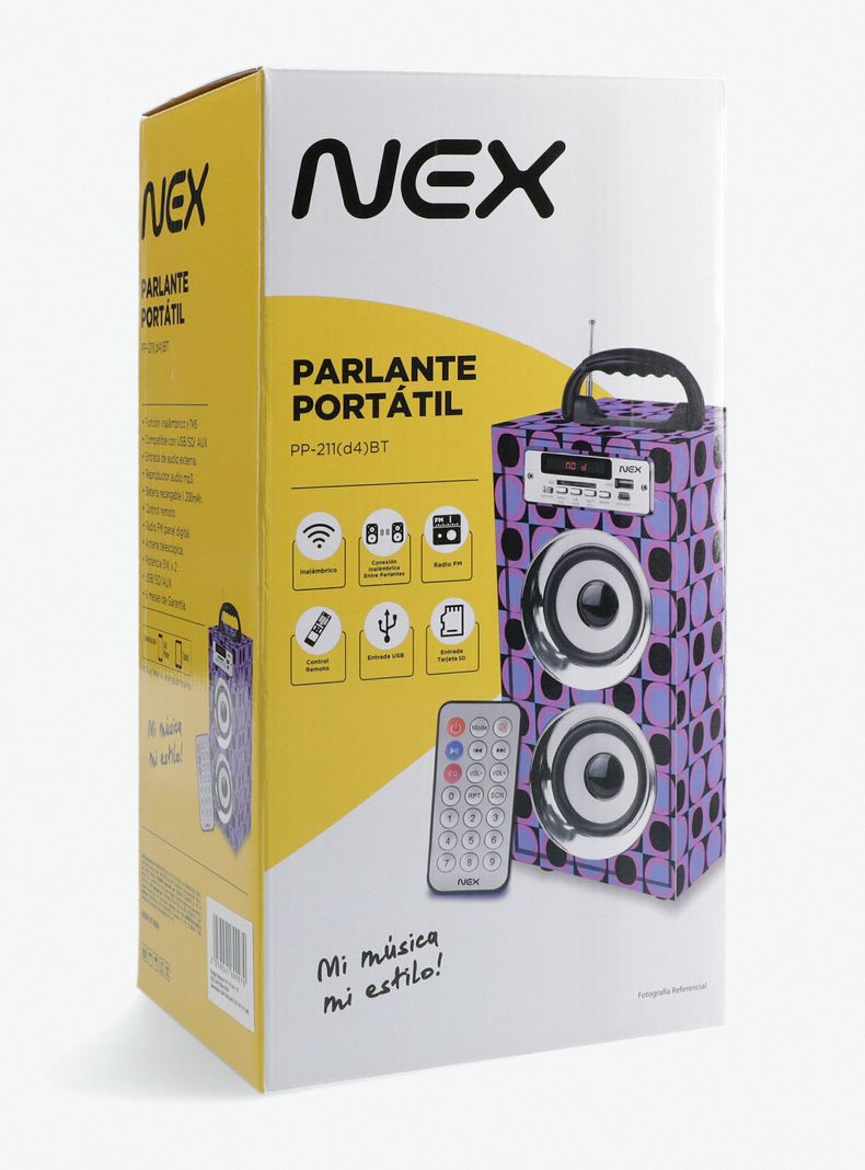 Parlante Portátil Bluetooth PP-211 D4-4