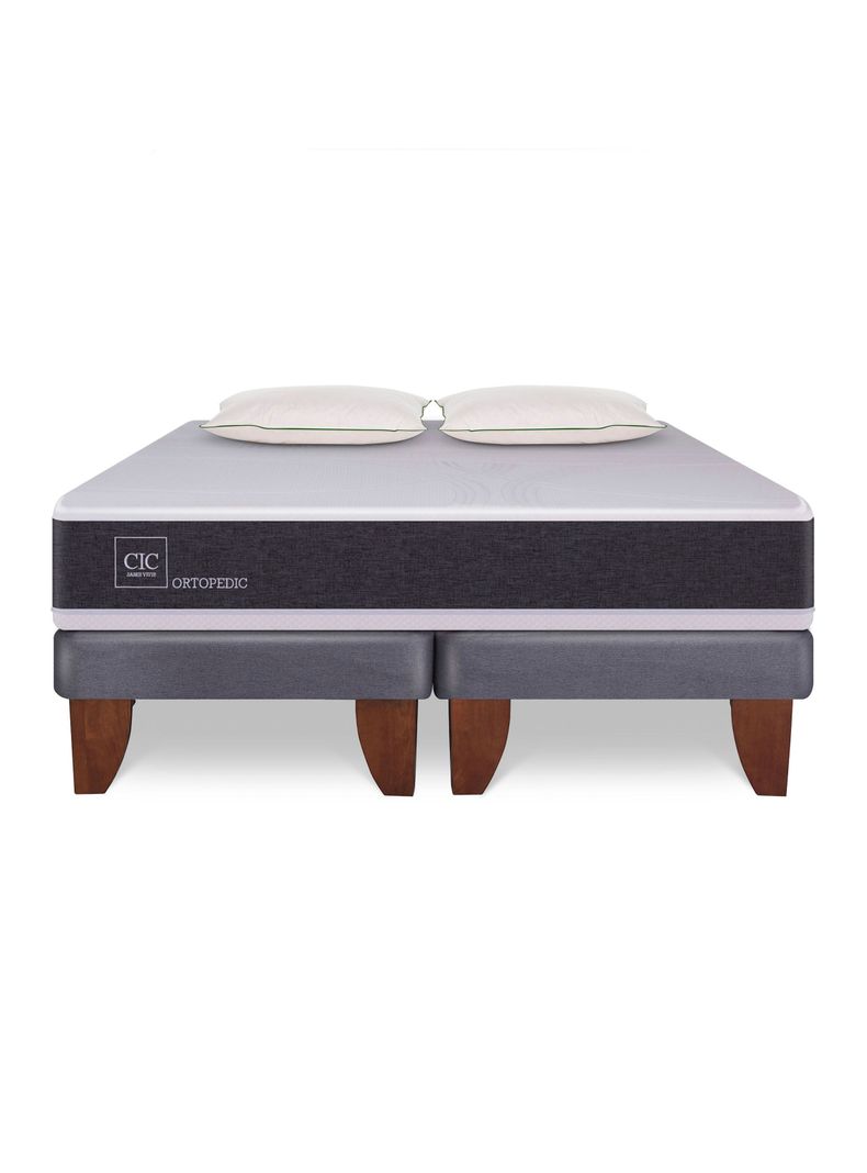 Cama Europea New Ortopedic King + 2 Almohadas Da Soft Sleep-2