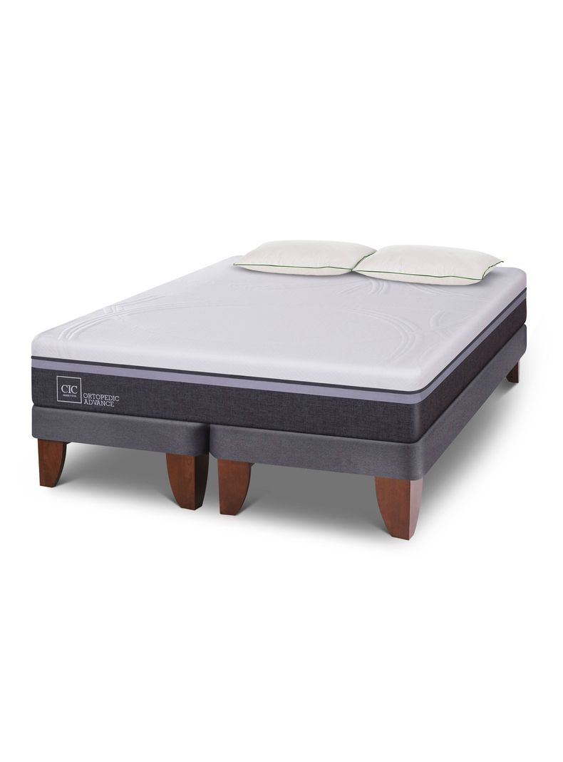 Cama Europea Ortopedic Advance King + 2 Almohadas Da Soft Sleep-2
