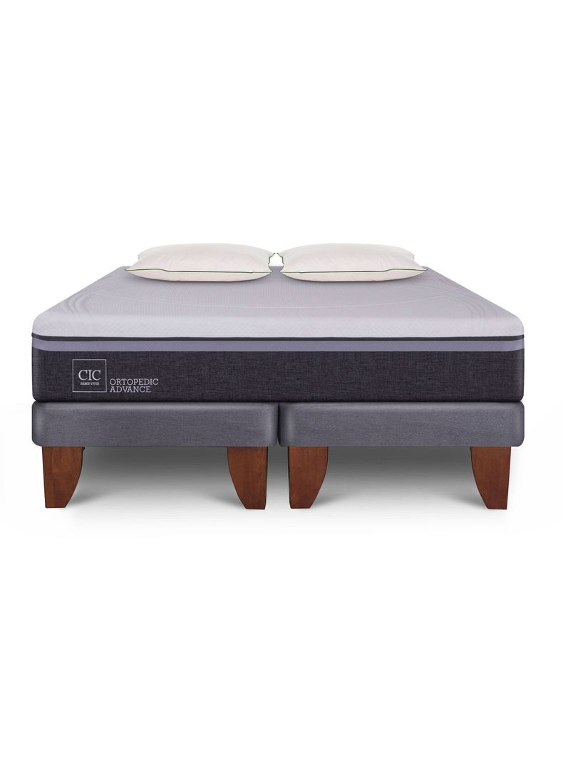 Cama Europea Ortopedic Advance King + 2 Almohadas Da Soft Sleep-0