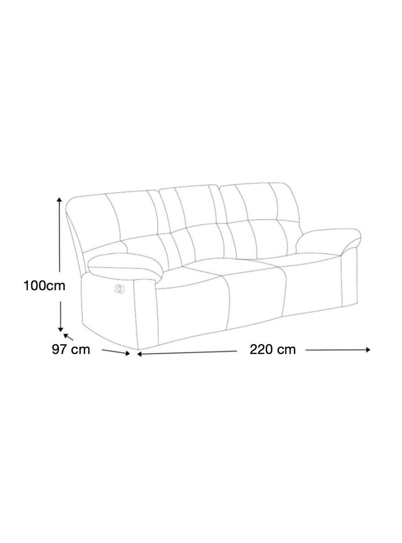Sofá Reclinable Fester Tapiz 3 Cuerpos-2