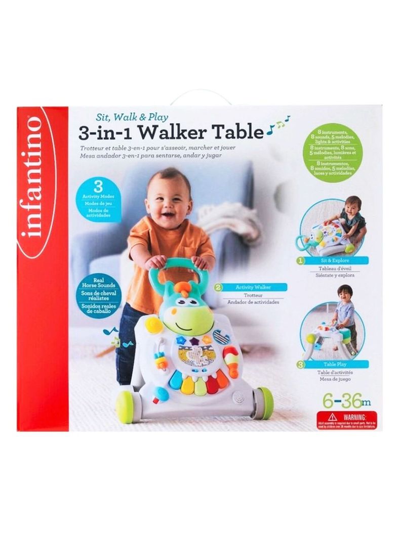 Caminador & Centro de Actividades Bebe 3 en 1 Infantino-3