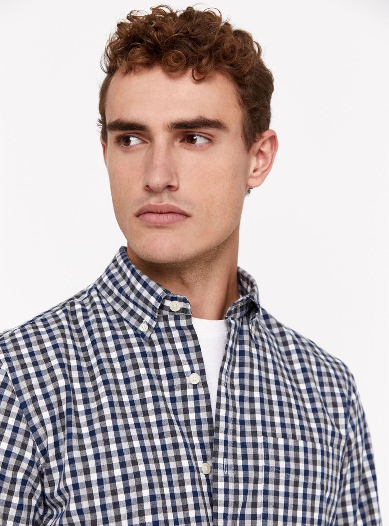 Camisa Manga Larga Twill Cuadro Vichy-3