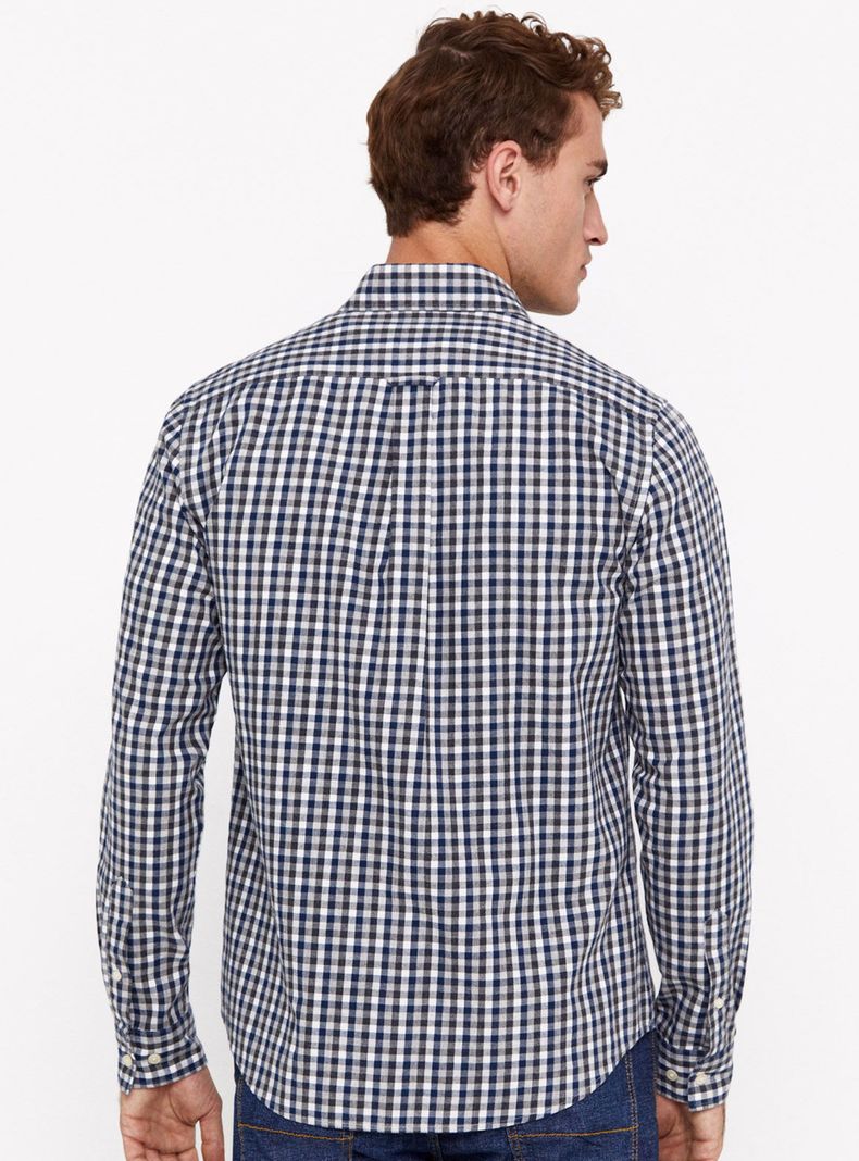 Camisa Manga Larga Twill Cuadro Vichy-1