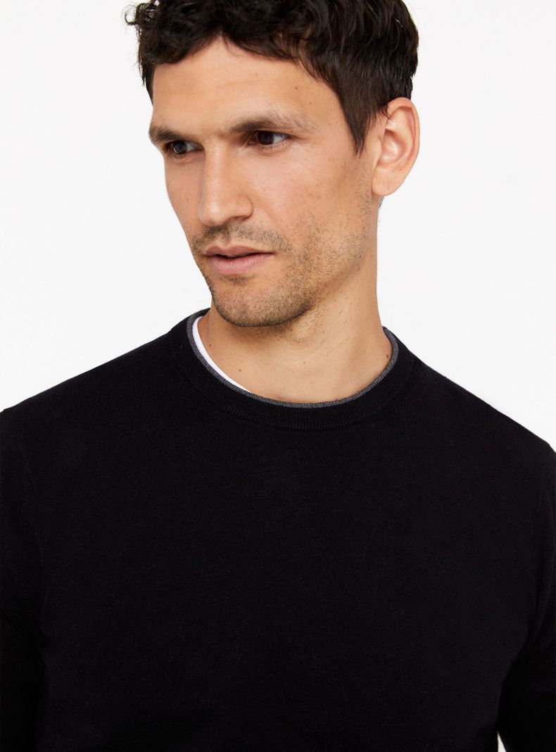 Sweater Algodón Cashmere Cuello Redondo-2