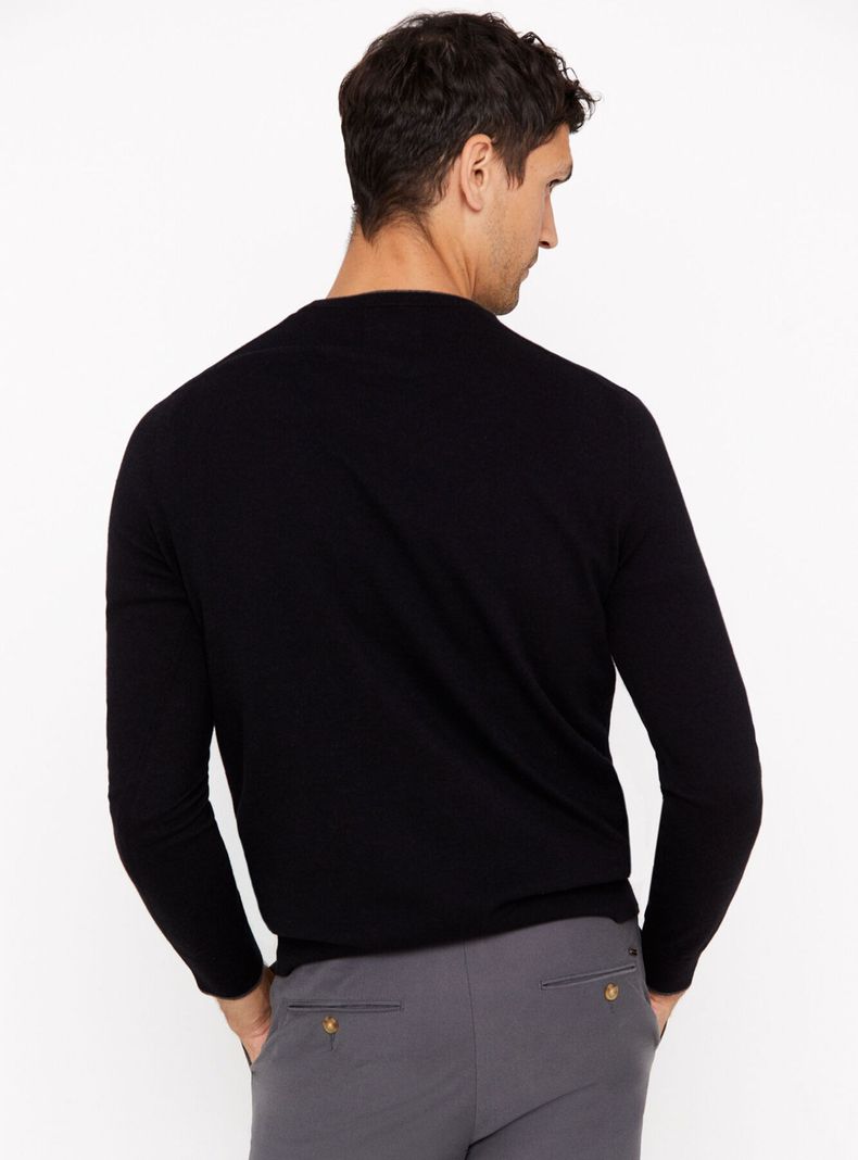 Sweater Algodón Cashmere Cuello Redondo-1