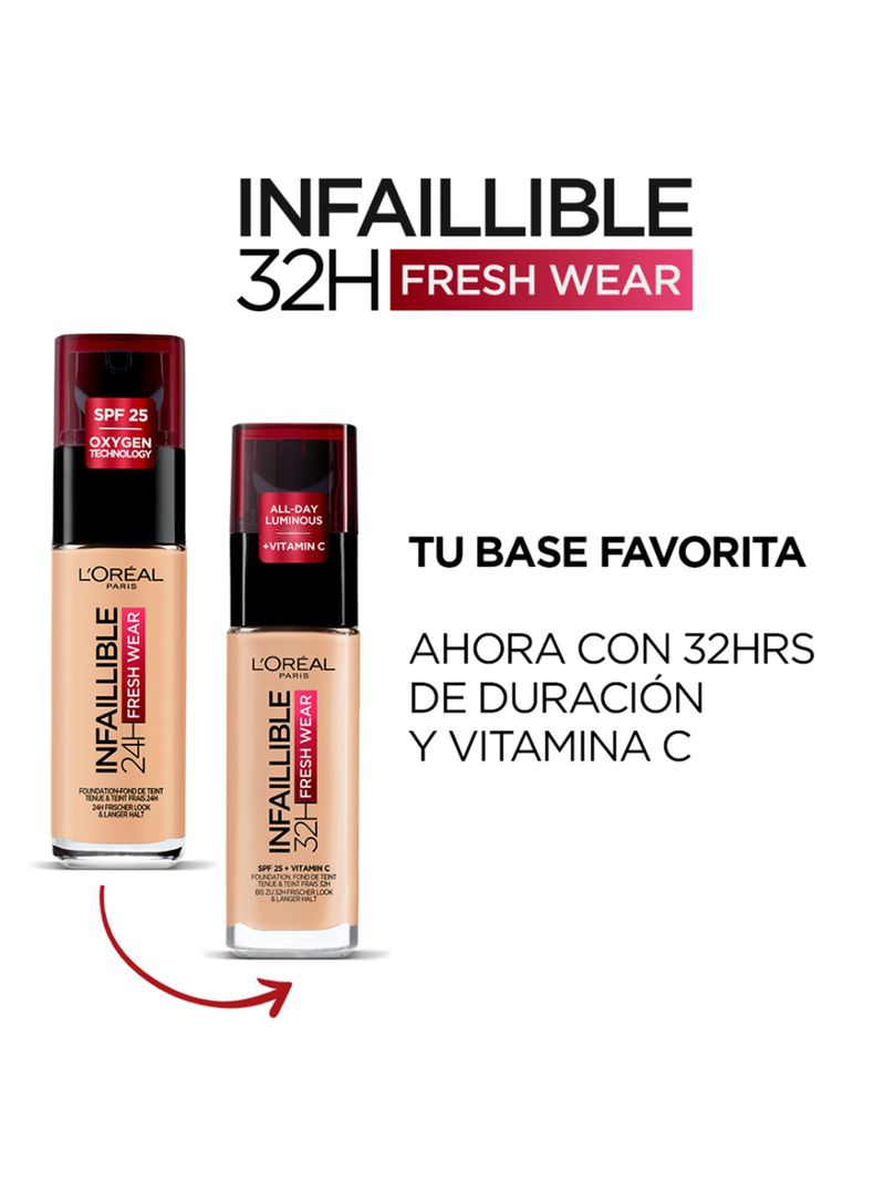 Base Infallible 32h Fresh Wear 125 Naturel Rose 30 g-4