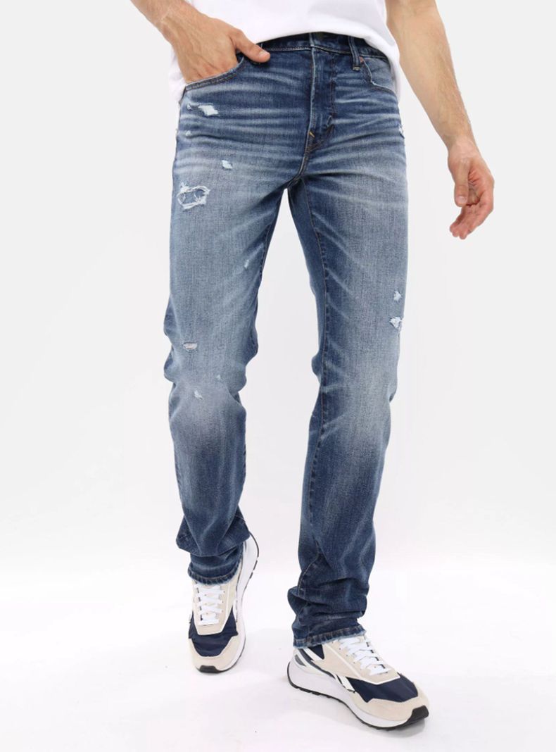 Jeans Parches Airflex+ Temp Tech Slim Straight-0