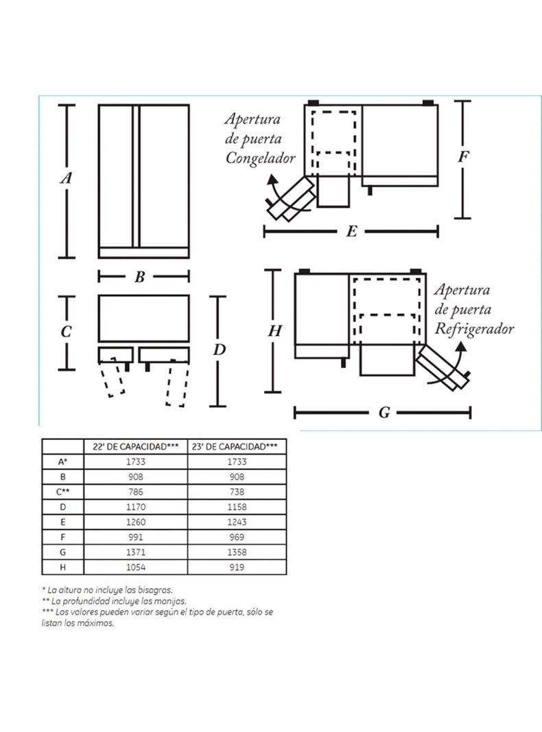Refrigerador Side by Side No Frost 656 Litros GRC26FGKFSS General