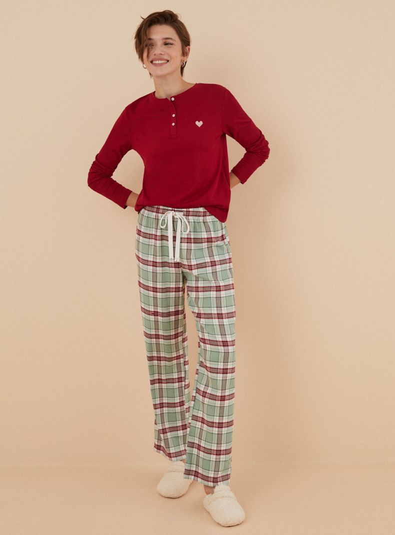 Pantalón Pijama Cuadros Algodón 1-3