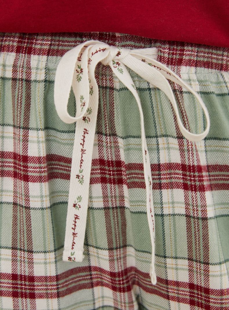 Pantalón Pijama Cuadros Algodón 1-2