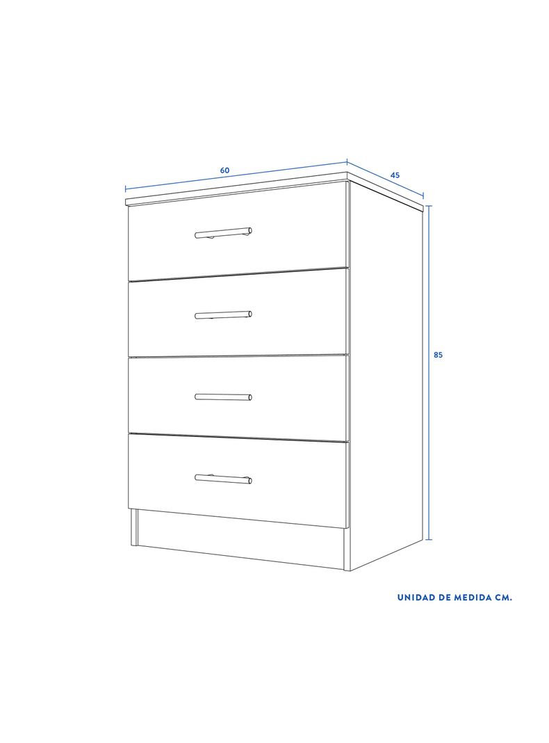 Cómoda Fénix Cerezo 4C-1