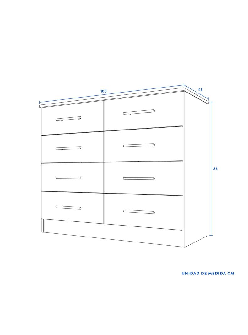Cómoda Polux Olmo 8C-1