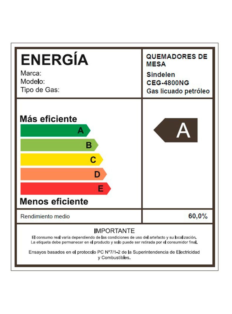 Encimera a Gas 5 Quemadores CEG-4800NG-4