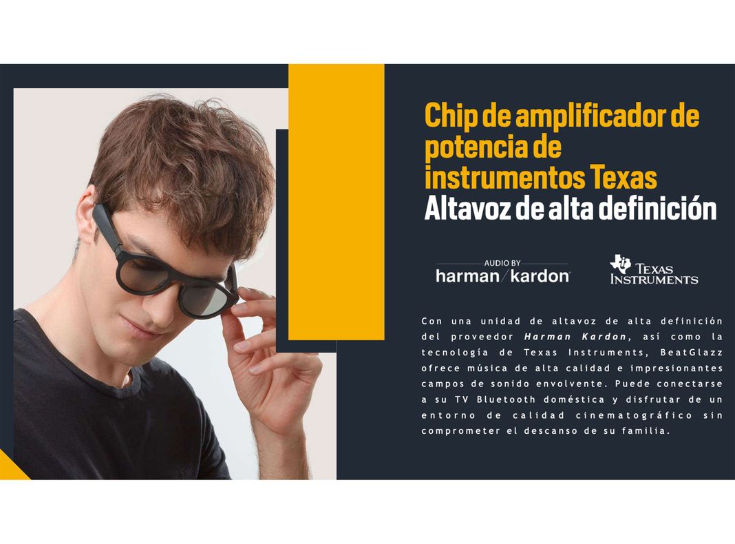 Lentes BeatGlazz con Audio Wireless SQ-3