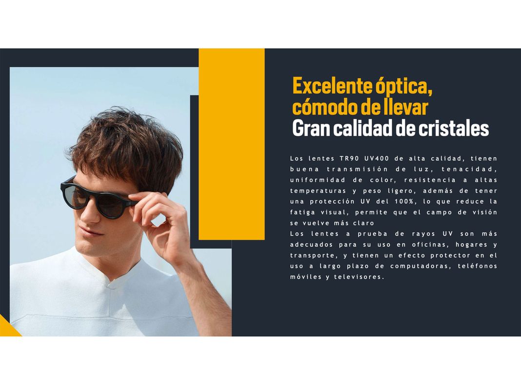 Lentes BeatGlazz con Audio Wireless SQ-1