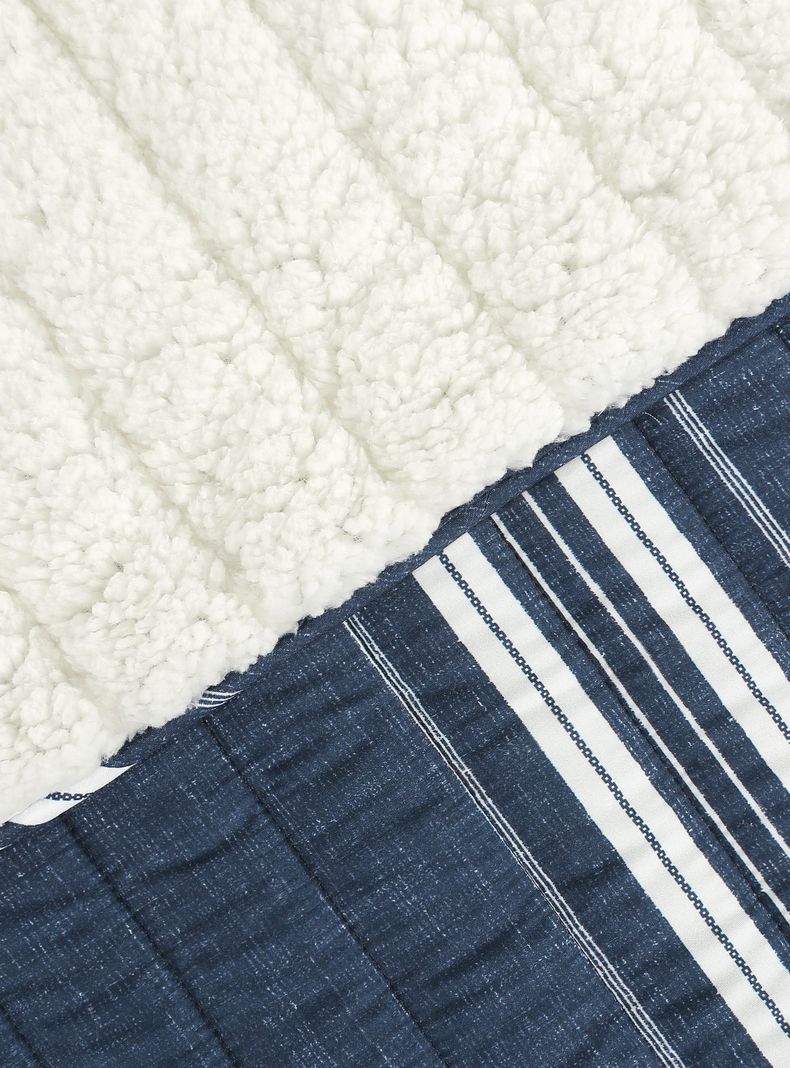 Quilt Líneas Sherpa 1.5 Plazas-1