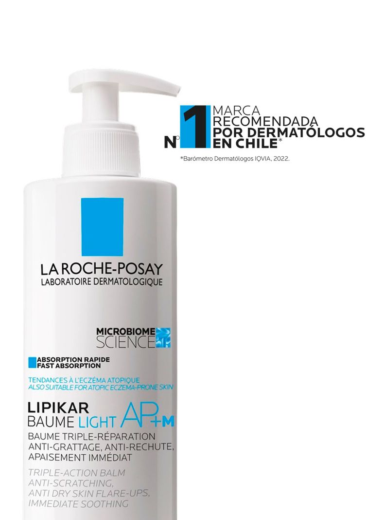 Bálsamo Hidratante Lipikar Baume Light AP+ M 400 ml-2