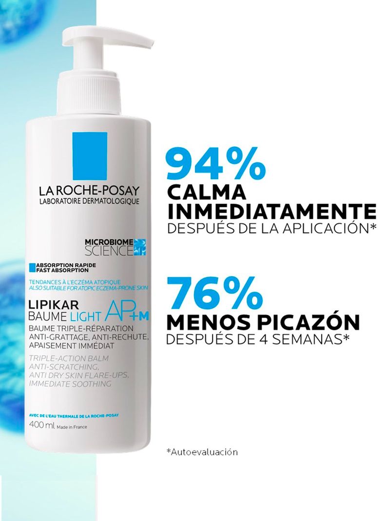 Bálsamo Hidratante Lipikar Baume Light AP+ M 400 ml-3
