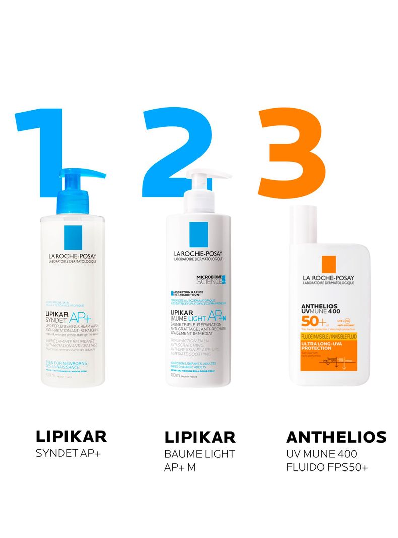 Bálsamo Hidratante Lipikar Baume Light AP+ M 400 ml-6
