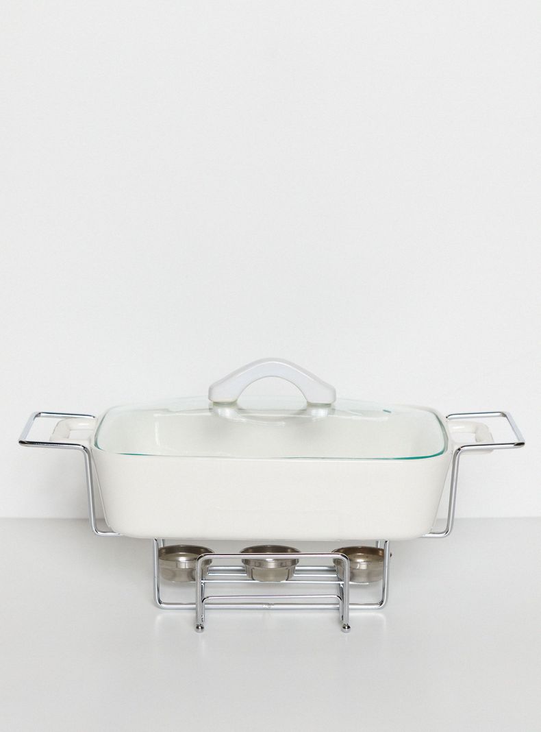 Fuente de Horno Rectangular con Base Metálica-0