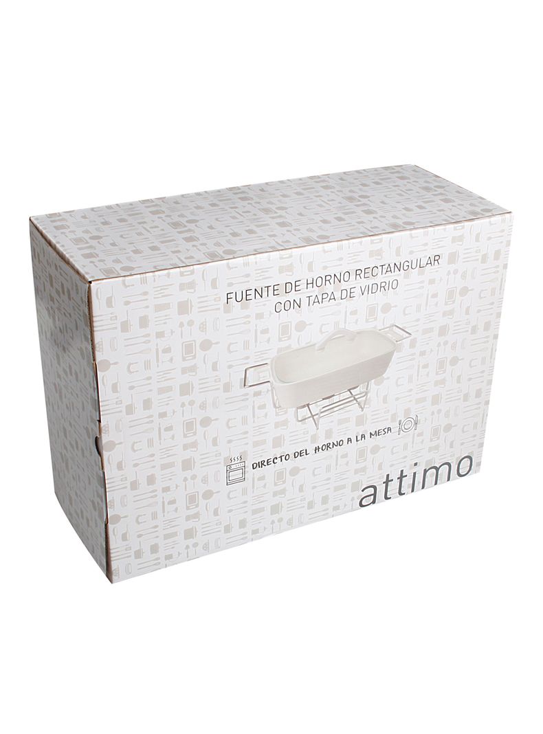 Fuente de Horno Rectangular con Base Metálica-3