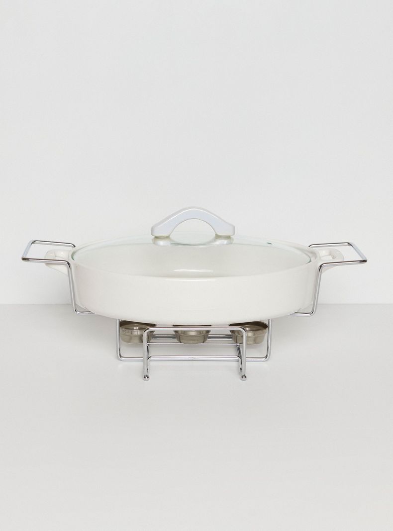 Fuente de Horno Ovalada + Base Metálica-0