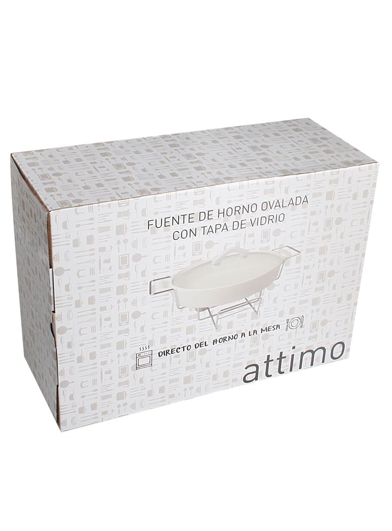 Fuente de Horno Ovalada + Base Metálica-2