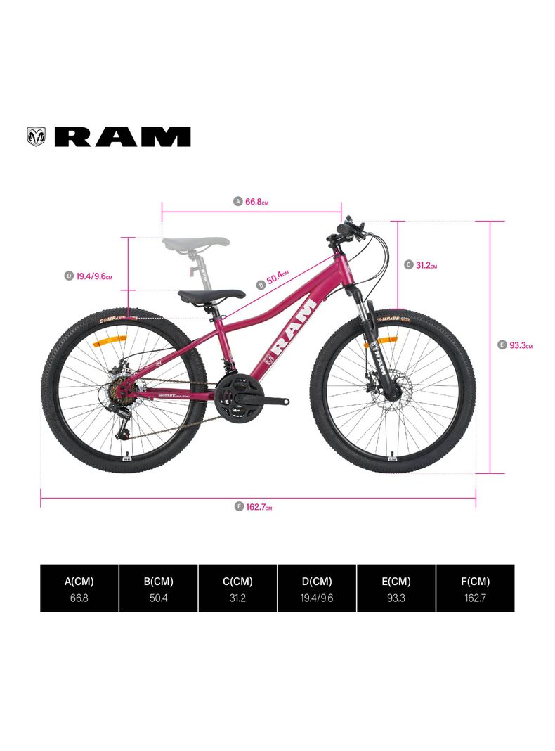 Bicicleta MTB Kids Aro 24" Niña-2